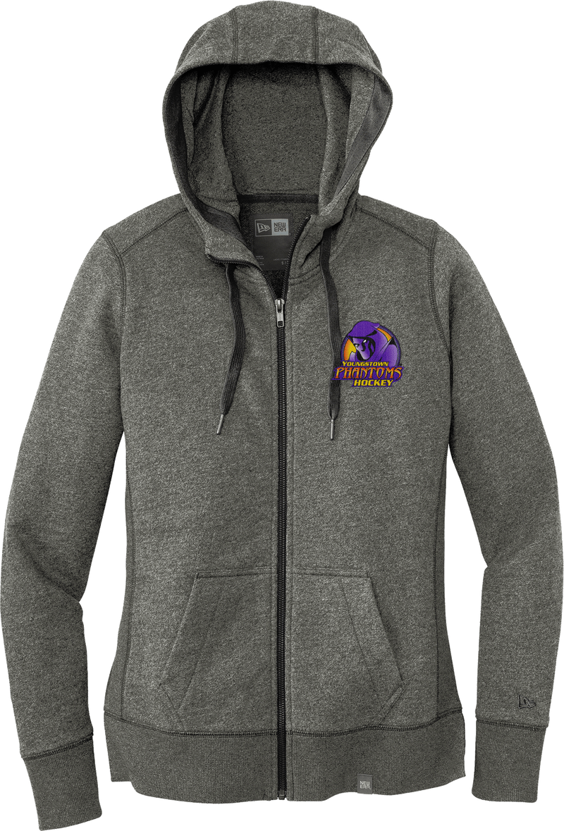 Youngstown Phantoms New Era Ladies French Terry Full-Zip Hoodie